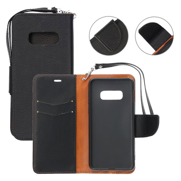 Samsung Galaxy S10E Etui Kortholder til 2 kort Sort