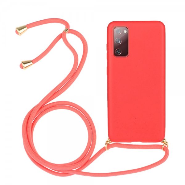 Samsung Galaxy S20 FE Cover Hvedestrå Rød