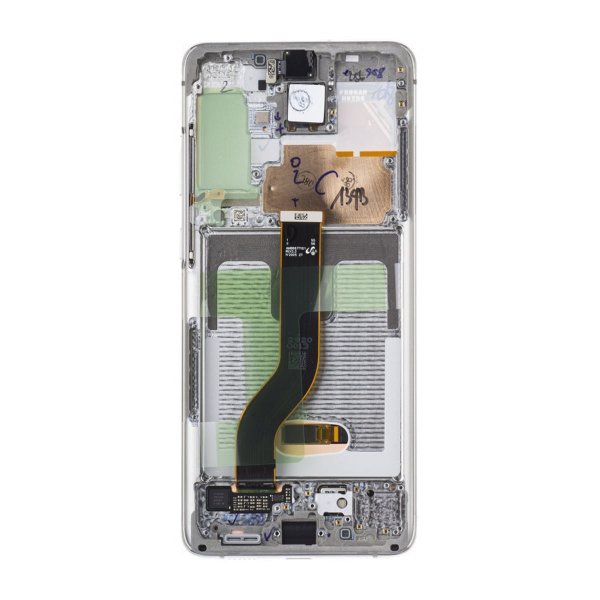 Samsung Galaxy S20 Plus 4G/5G (G985/G986) Skærm med LCD Display Original - Hvid