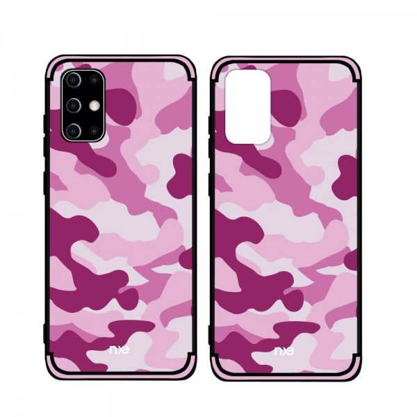 Samsung Galaxy S20 Plus Cover Camouflage Lyserød