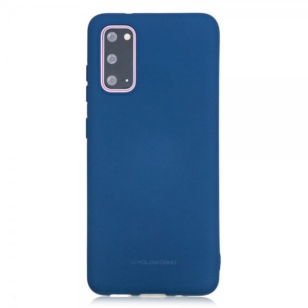 Samsung Galaxy S20 Cover Gummieret Mørkeblå