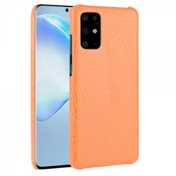 Samsung Galaxy S20 Cover Krokodillemønster Orange