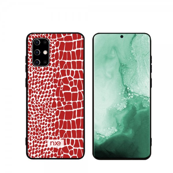 Samsung Galaxy S20 Cover Krokodillemønster Rød