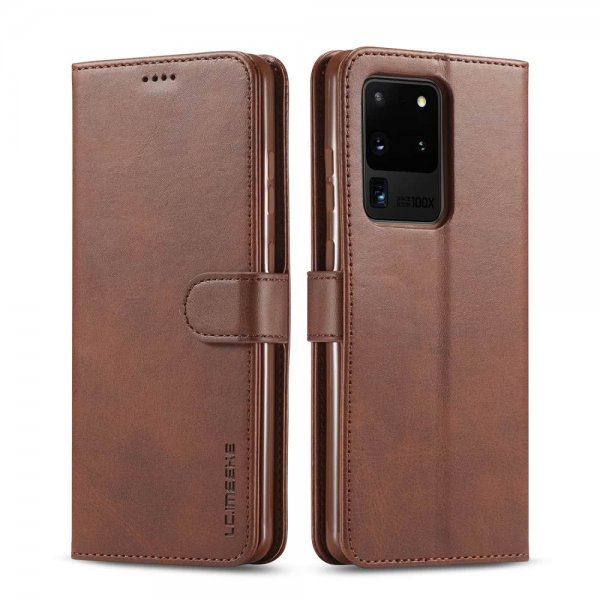 Samsung Galaxy S20 Ultra Etui med Kortholder Mørkebrun