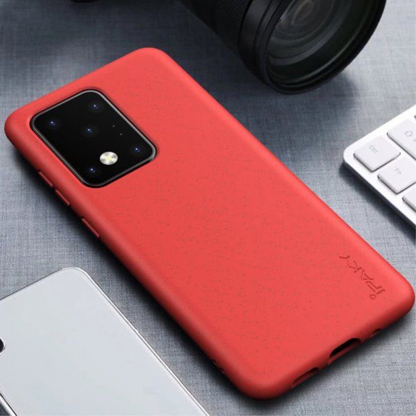 Samsung Galaxy S20 Ultra Cover Hvedestrå Rød