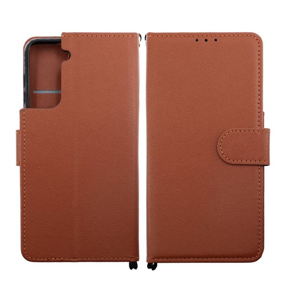 Samsung Galaxy S21 Etui med Stativ Brun