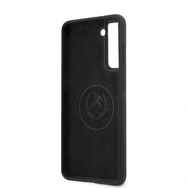 Samsung Galaxy S21 Cover med Logo Sort