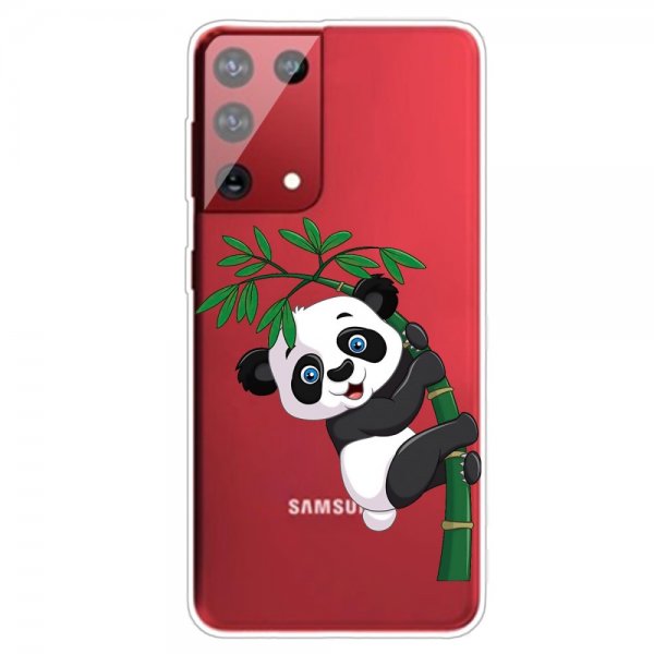 Samsung Galaxy S21 Ultra Cover Motiv Panda Og Bambus