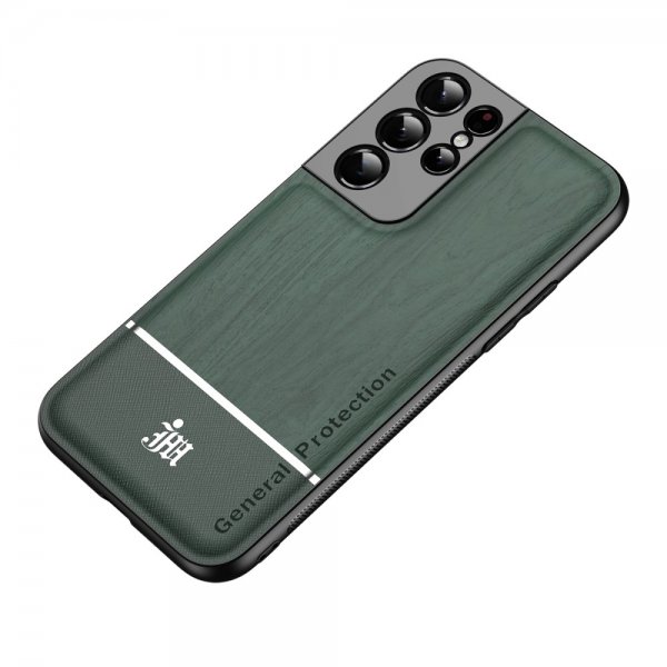Samsung Galaxy S21 Ultra Cover Trætekstur Grøn