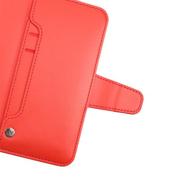 Samsung Galaxy S22 Etui Udfoldelig Kortholder Rød