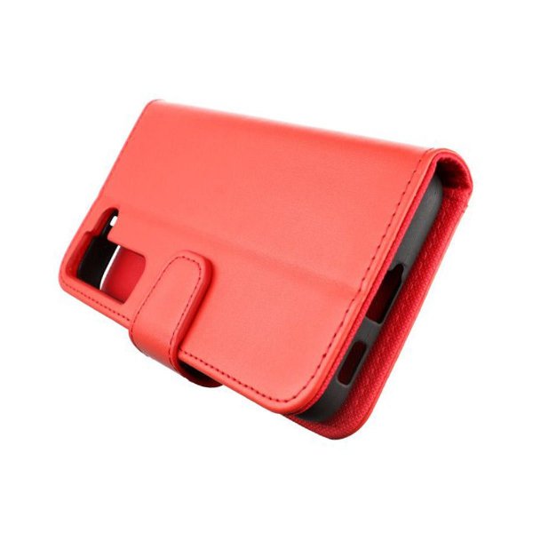 Samsung Galaxy S22 Etui Udfoldelig Kortholder Rød