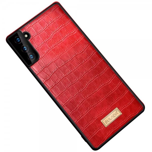 Samsung Galaxy S22 Plus Cover Krokodillemønster Rød