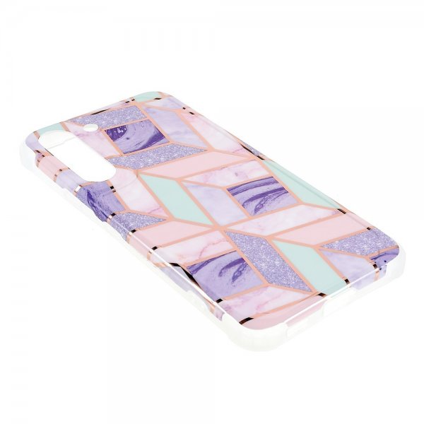 Samsung Galaxy S22 Plus Cover Marmor Lilla