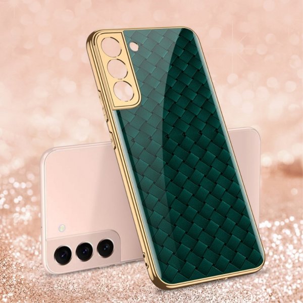 Samsung Galaxy S22 Plus Deksel Motiv Grønn Vävtextur