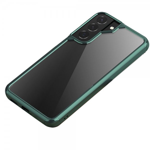Samsung Galaxy S22 Plus Cover Transparent Bagside Grøn