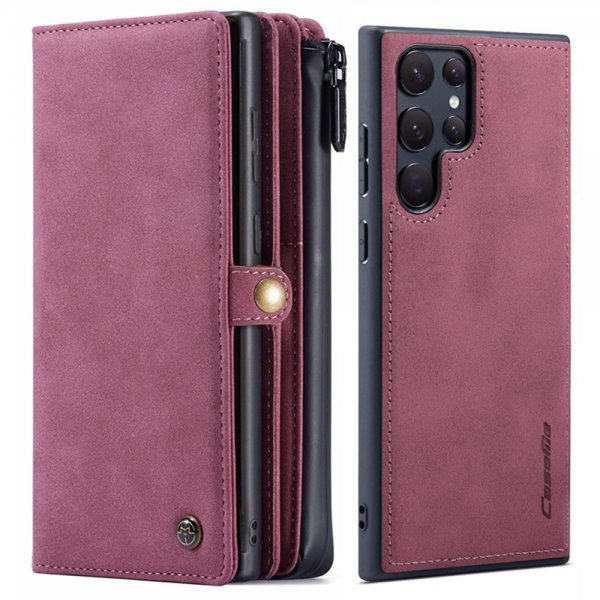 Samsung Galaxy S22 Ultra Etui 018 Series Aftageligt Cover Rød