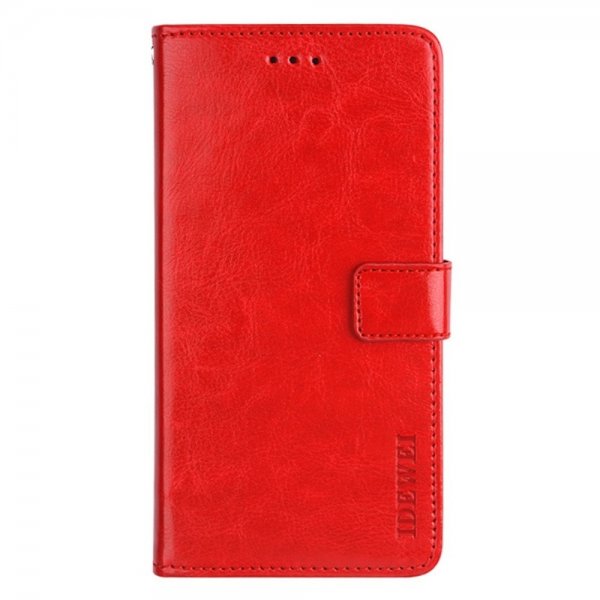 Samsung Galaxy S22 Ultra Etui Lædertekstur Rød