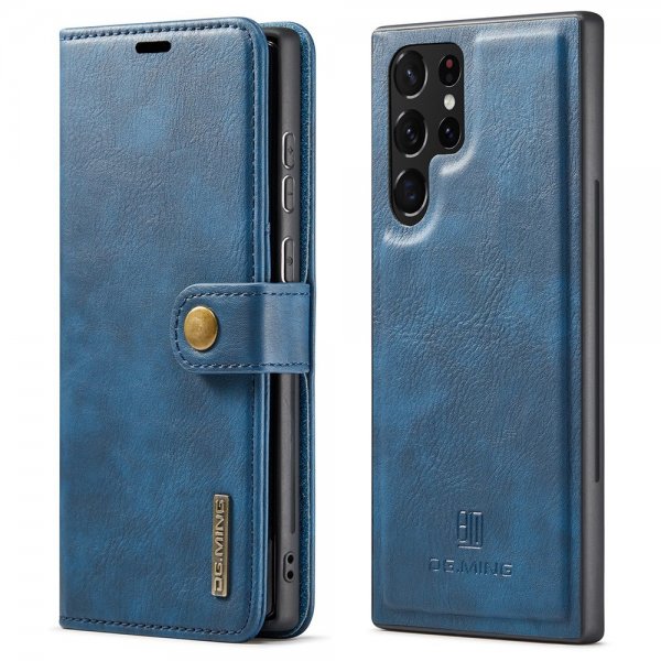 Samsung Galaxy S22 Ultra Etui Aftageligt Cover Blå