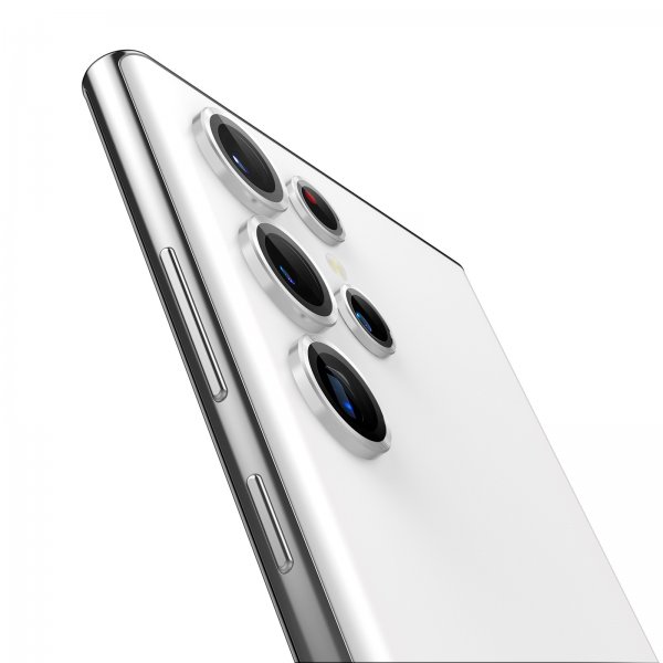 Samsung Galaxy S22 Ultra Kamerabeskytter GLAS.tR EZ Fit Optik Pro 2-pak Phantom White