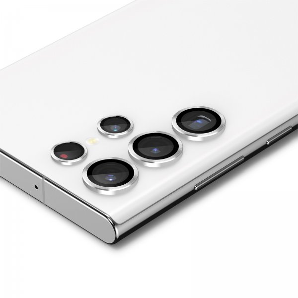 Samsung Galaxy S22 Ultra Kamerabeskytter GLAS.tR EZ Fit Optik Pro 2-pak Phantom White