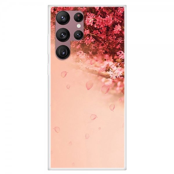 Samsung Galaxy S22 Ultra Cover Motiv Kirsebærblomster