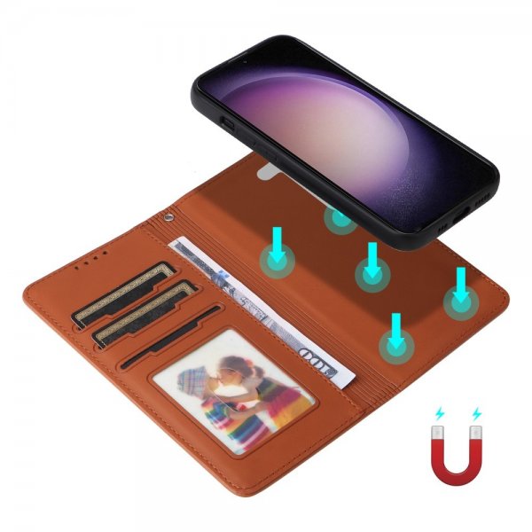 Samsung Galaxy S23 FE Etui Aftageligt Cover 005 Brun