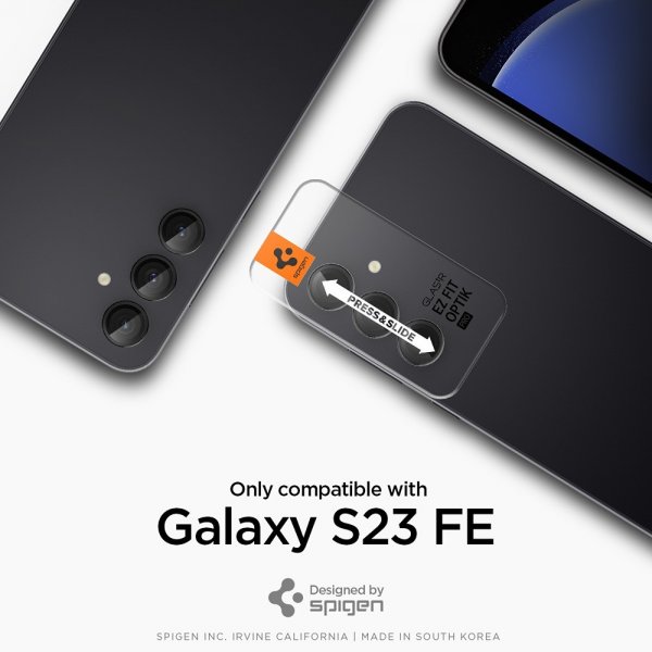 Samsung Galaxy S23 FE Kamerabeskytter Glas.tR EZ Fit Optik Pro 2-pak Sort