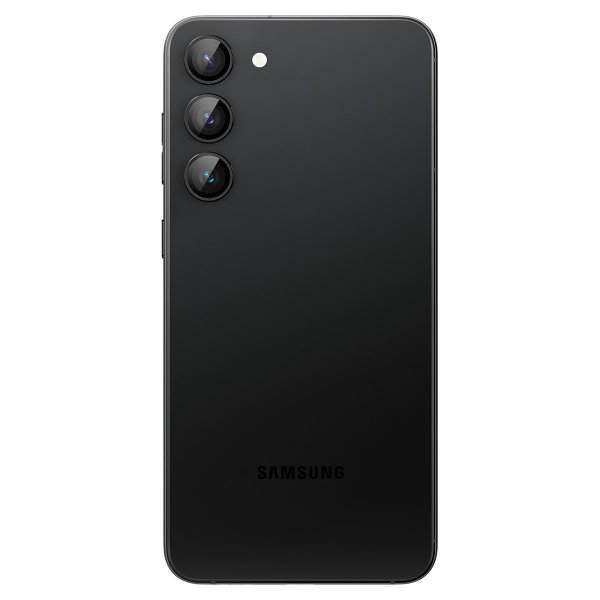 Samsung Galaxy S23/S23 Plus/S24 Kamerabeskytter GLAS.tR EZ Fit Optik Pro 2-pack Sort