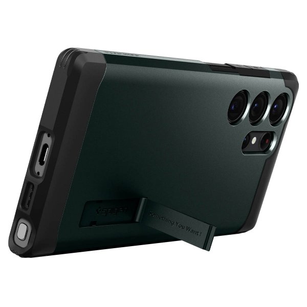 Samsung Galaxy S23 Ultra Cover Tough Armor Abyss Green