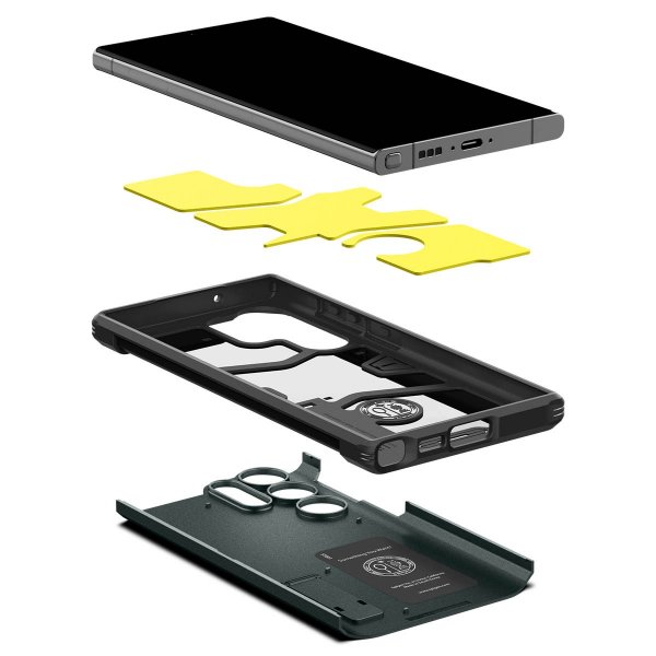Samsung Galaxy S23 Ultra Cover Tough Armor Abyss Green