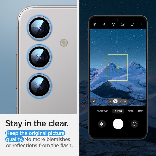 Samsung Galaxy S24 Plus Kamerabeskytter GLAS.tR EZ Fit Optik Pro 2-pak Grå