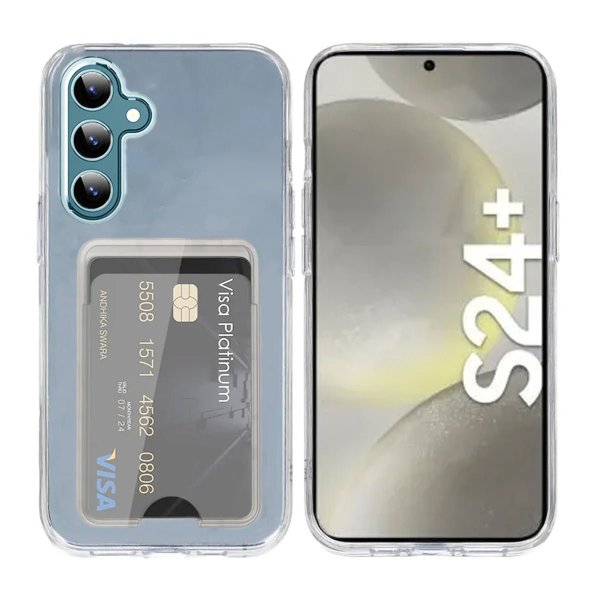 Samsung Galaxy S24 Plus Cover Kortholder Transparent
