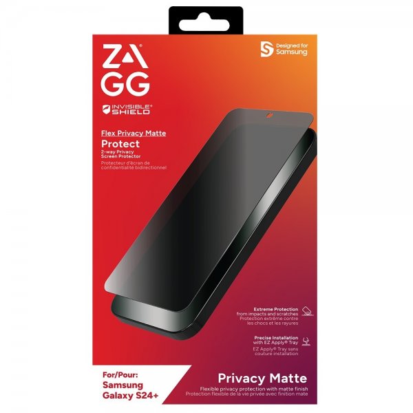 Samsung Galaxy S24 Plus Skærmbeskytter Flex Privacy Matte