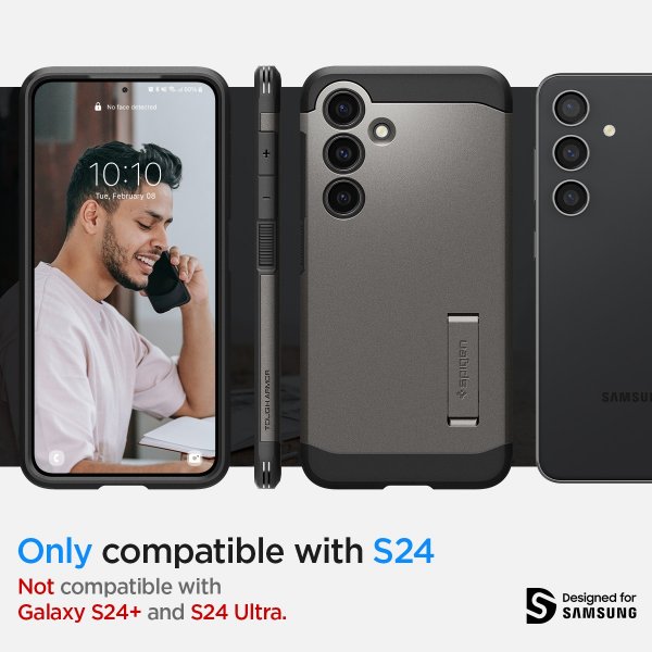 Samsung Galaxy S24 Cover Tough Armor Gunmetal