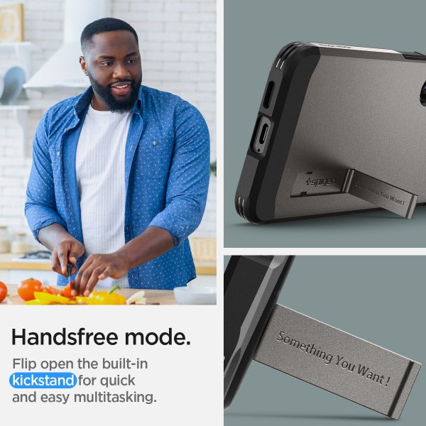 Samsung Galaxy S24 Cover Tough Armor Gunmetal