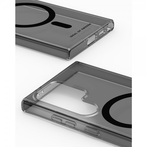 Samsung Galaxy S24 Ultra Cover Clear Case MagSafe Tinted Black