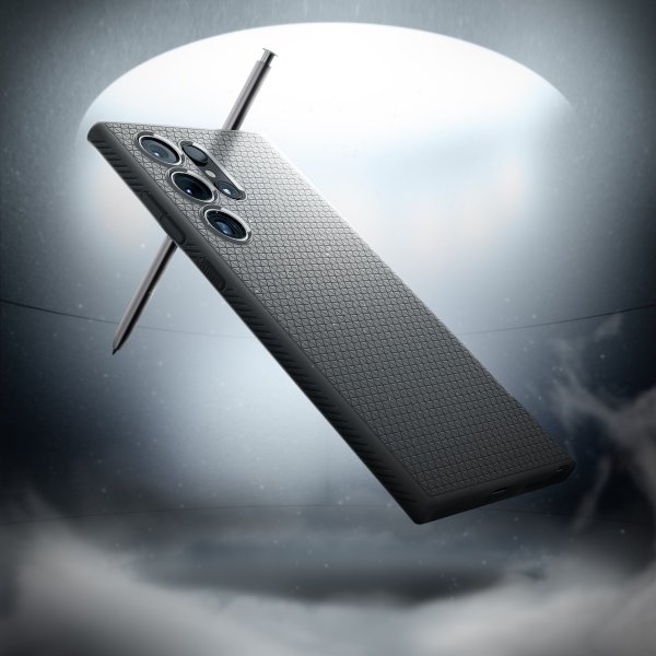 Samsung Galaxy S24 Ultra Cover Liquid Air Marble Grey