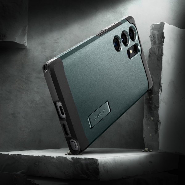Samsung Galaxy S24 Ultra Cover Tough Armor Abyss Green