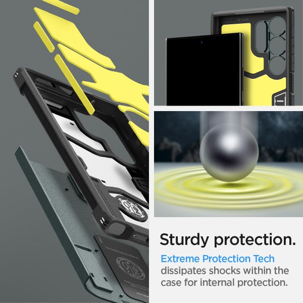 Samsung Galaxy S24 Ultra Cover Tough Armor Abyss Green