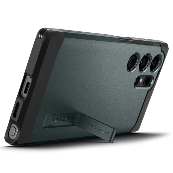 Samsung Galaxy S24 Ultra Cover Tough Armor Abyss Green