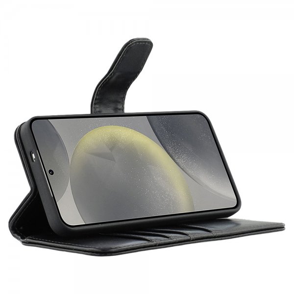 Samsung Galaxy S24 Plus/Galaxy S25 Plus Etui Essential Leather Raven Black
