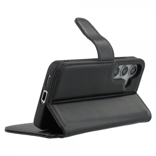 Samsung Galaxy S24 Plus/Galaxy S25 Plus Etui Essential Leather Raven Black