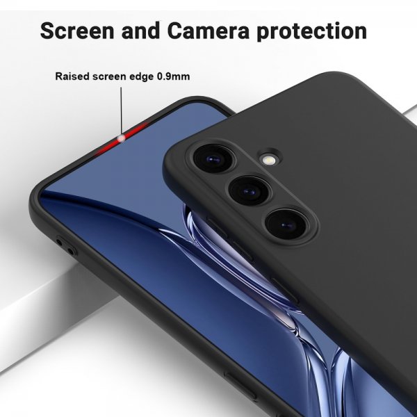 Samsung Galaxy S25 Plus Cover med Strop Silikone Sort