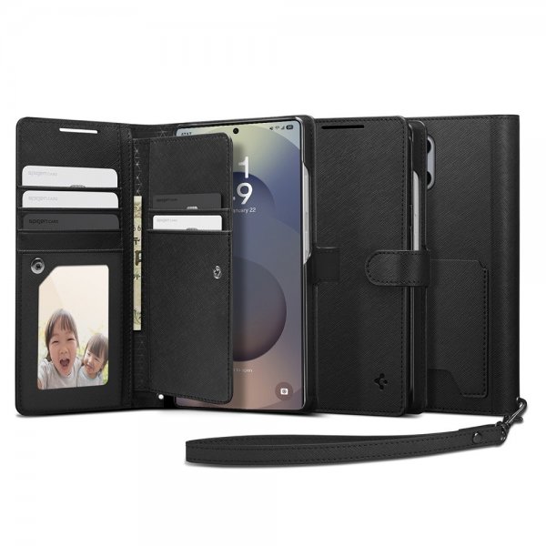 Samsung Galaxy S25 Ultra Etui Wallet S Sort