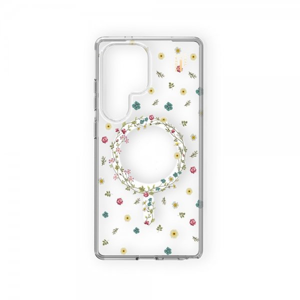 Samsung Galaxy S25 Ultra Cover Clear Case MagSafe Petite Floral