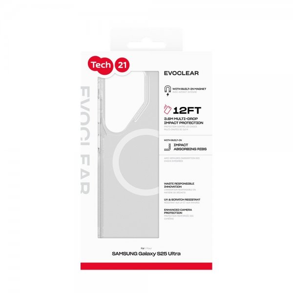Samsung Galaxy S25 Ultra Cover EvoClear MagSafe Transparent