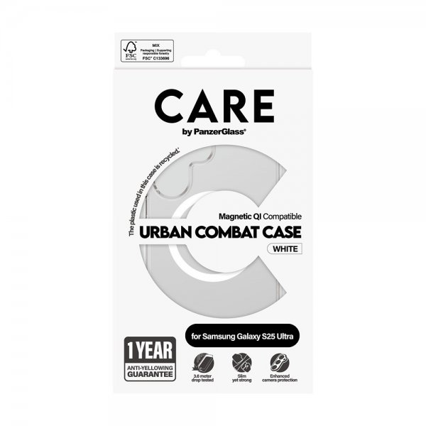 Samsung Galaxy S25 Ultra Cover Urban Combat MagSafe Hvid
