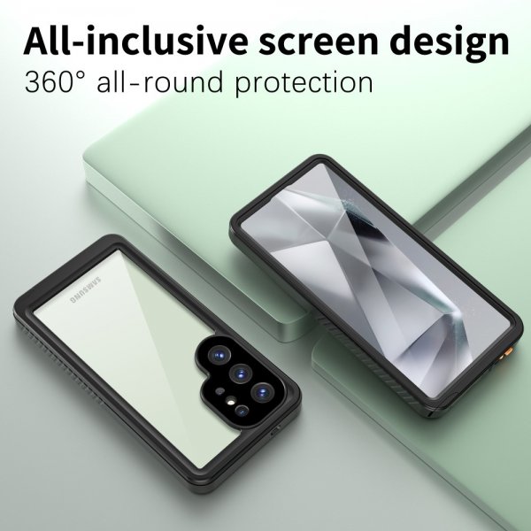 Samsung Galaxy S25 Ultra Cover Vandtæt IP68 Sort