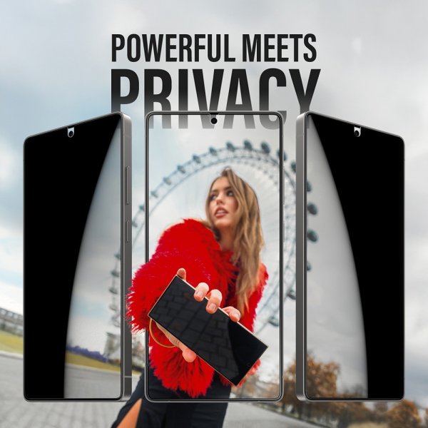 Samsung Galaxy S25 Ultra Skærmbeskytter Ultra-Wide Fit Privacy EasyAligner