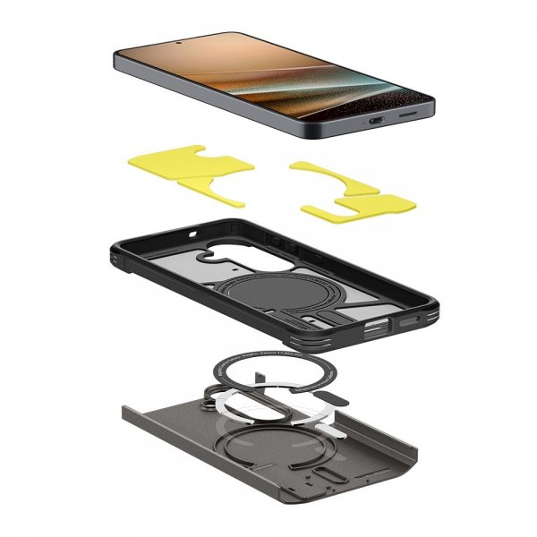Samsung Galaxy S26 Plus Cover Tough Armor MagFit Gunmetal
